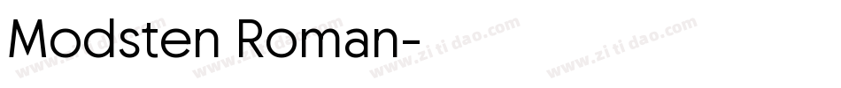 Modsten Roman字体转换